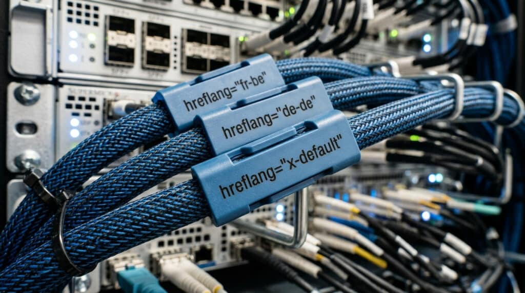 Hreflang tags set up in a page HTML head