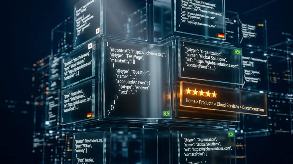 Schema markup and structured data for AI-powered discovery