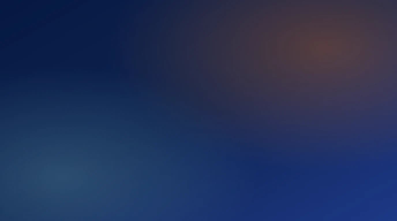 Abstract dark navy gradient with warm orange and electric teal accents on the BeTranslated brand backdrop