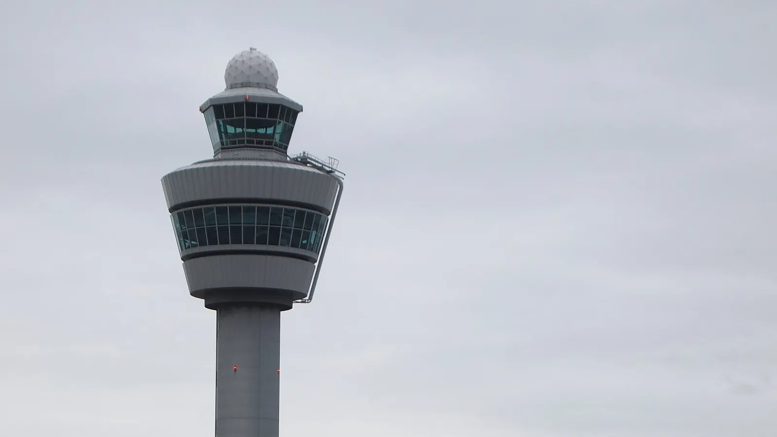 Air traffic control tower at Amsterdam Airport Schiphol