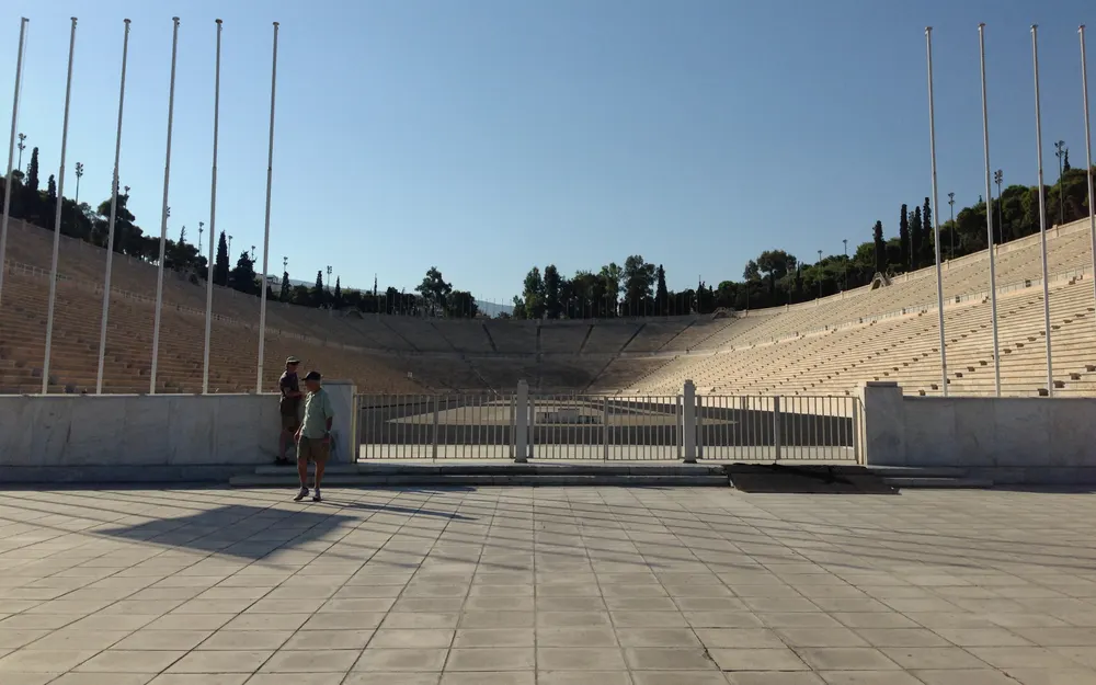 The marble Panathenaic Stadium in Athens