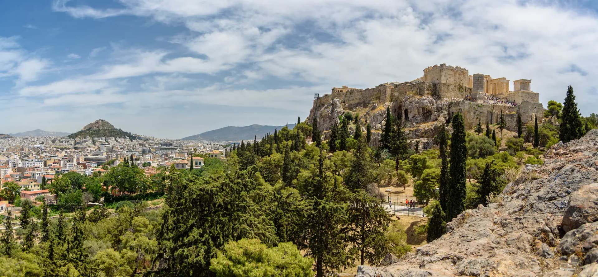 The Acropolis of Athens seen from Areopagus Hill