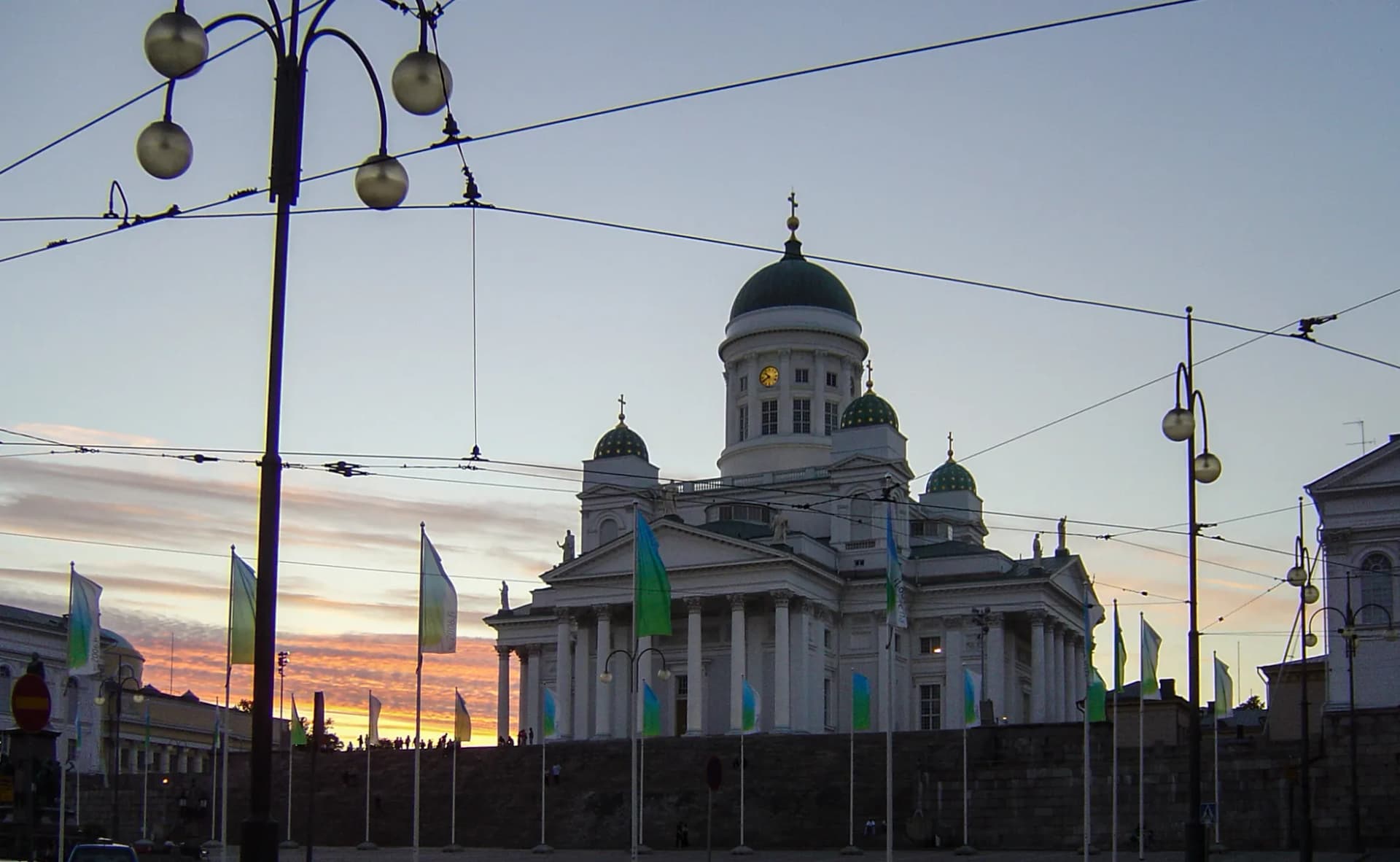 Helsinki Cathedral in a summer evening