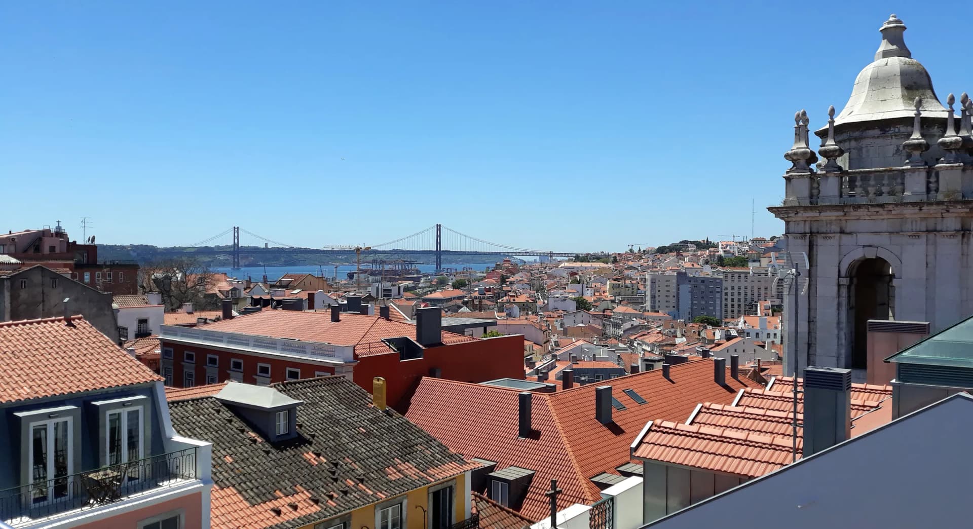 Lisbon city skyline