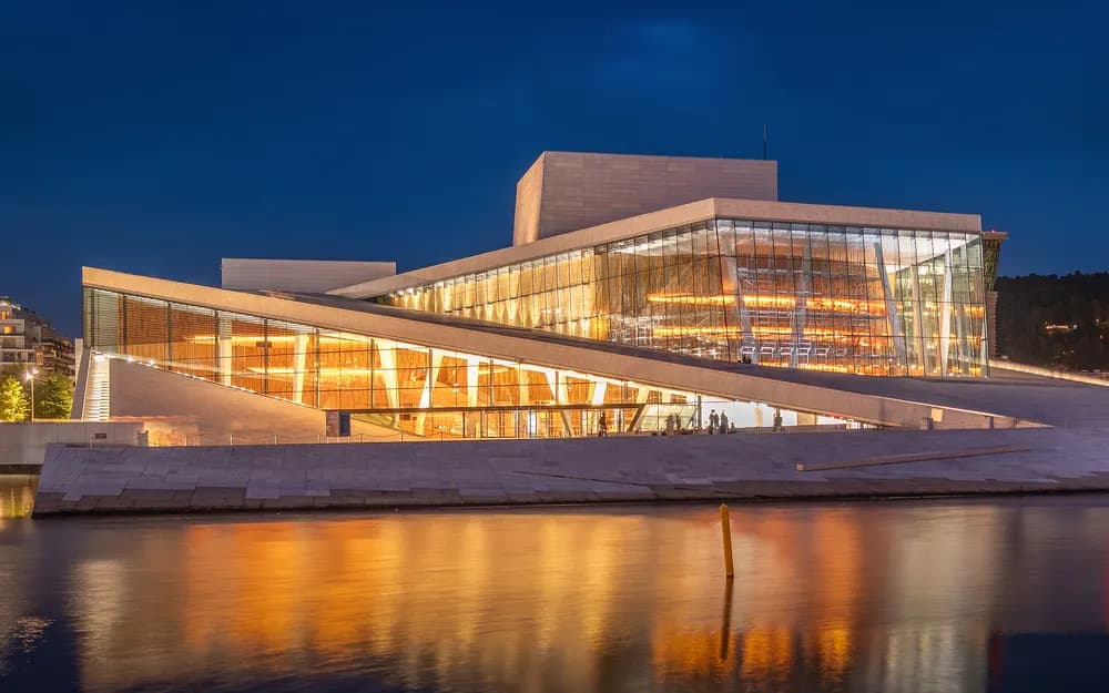 Oslo Opera House on the harbour