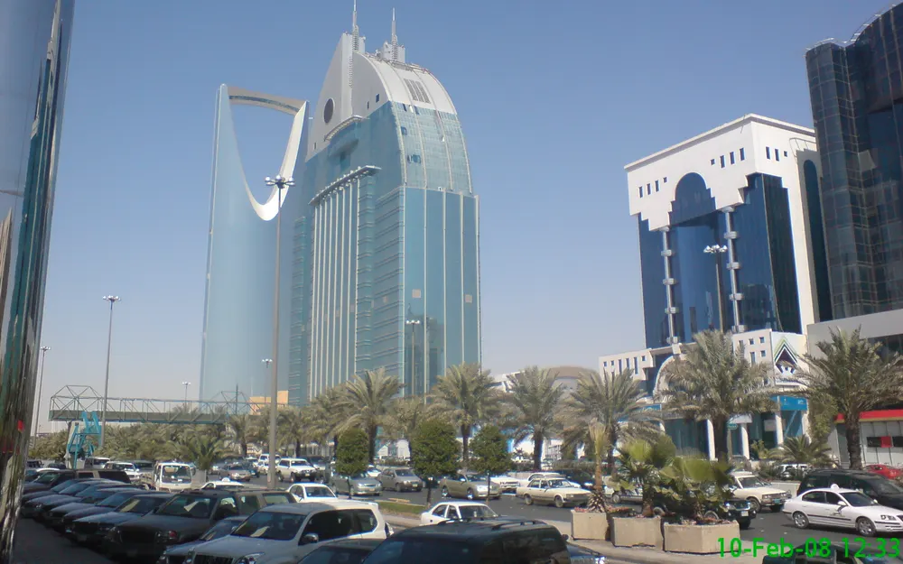 Al Anoud Tower and the Kingdom Centre along King Fahd Road, Riyadh