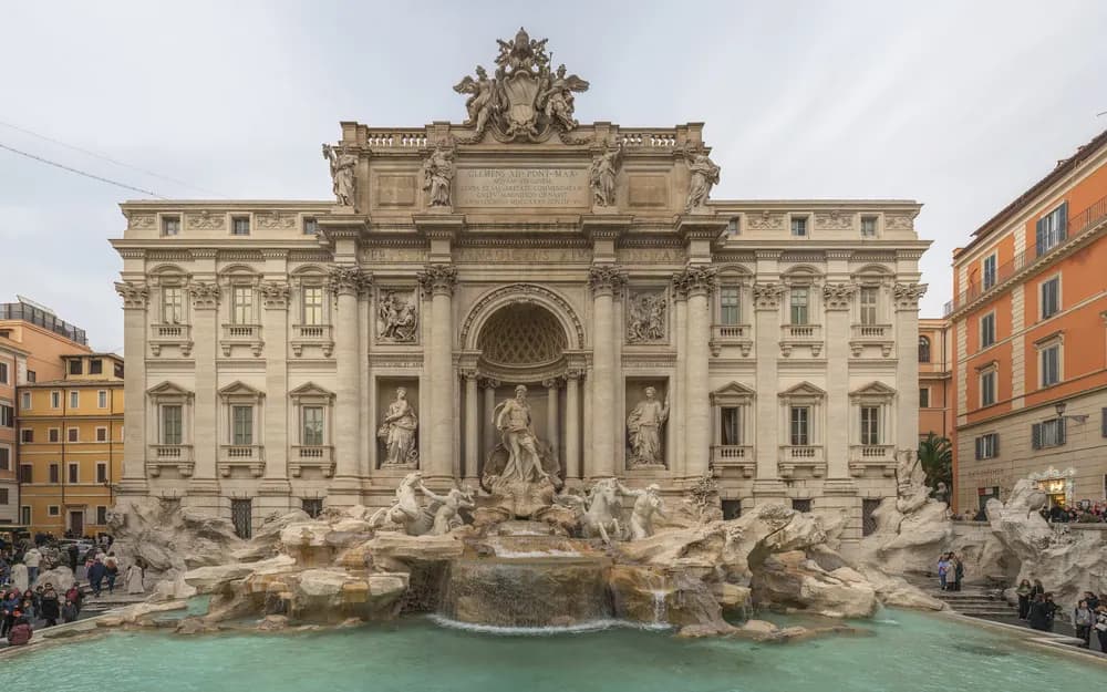 The Trevi Fountain in Rome