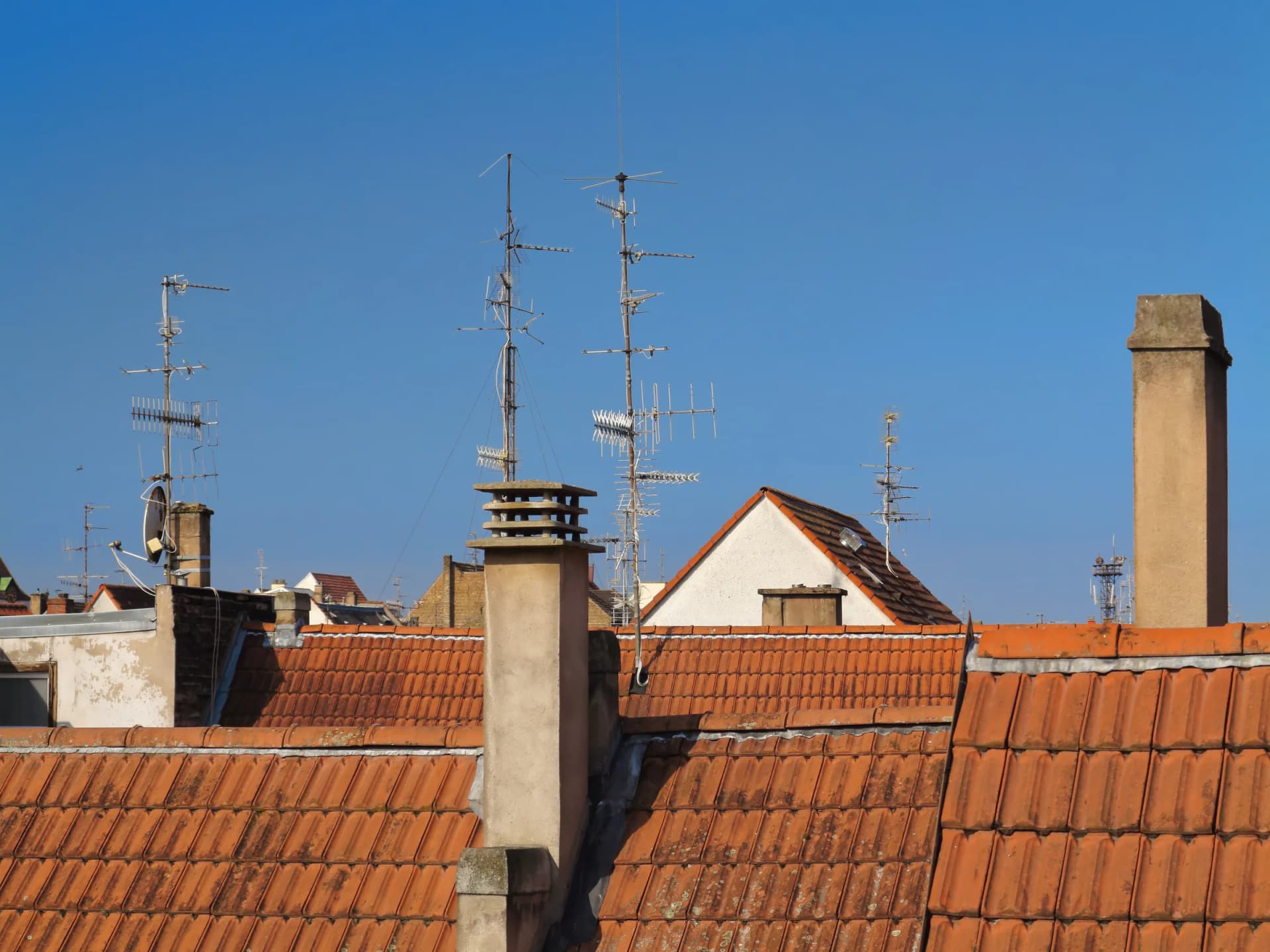 Strasbourg rooftops above the historic old town