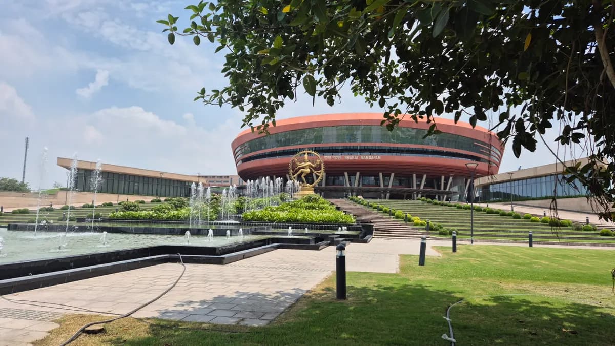Bharat Mandapam convention centre at Pragati Maidan, New Delhi