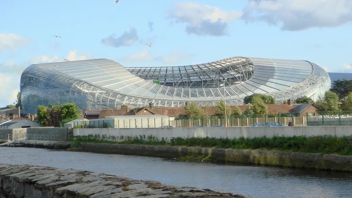 Aviva Stadium in Ballsbridge, Dublin