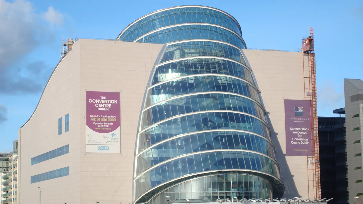 The Convention Centre Dublin on the River Liffey