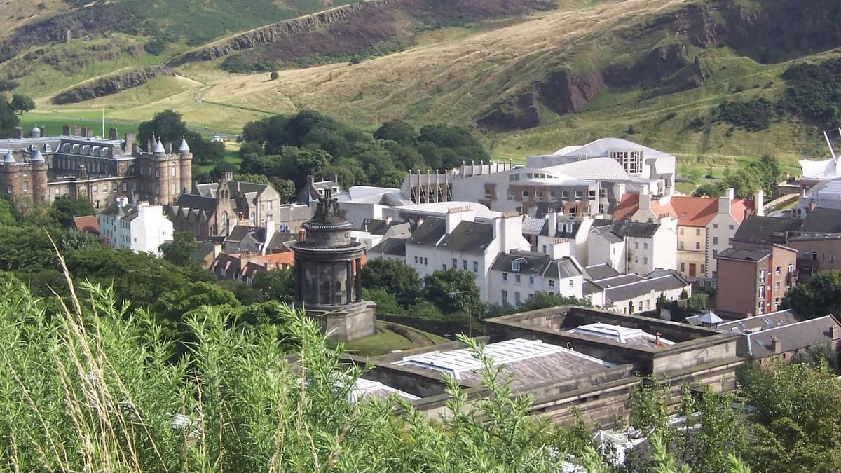 Holyrood and the Scottish Parliament area, Edinburgh