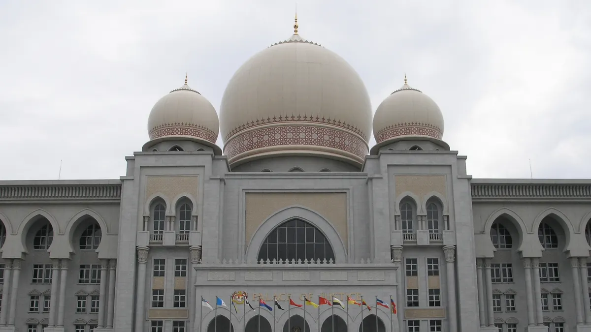 Palace of Justice (Istana Kehakiman), seat of Malaysia's apex courts, in Putrajaya