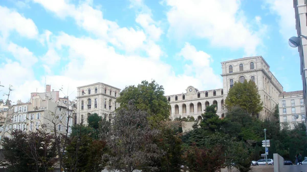 The former Hôtel-Dieu hospital above the Vieux-Port, Marseille