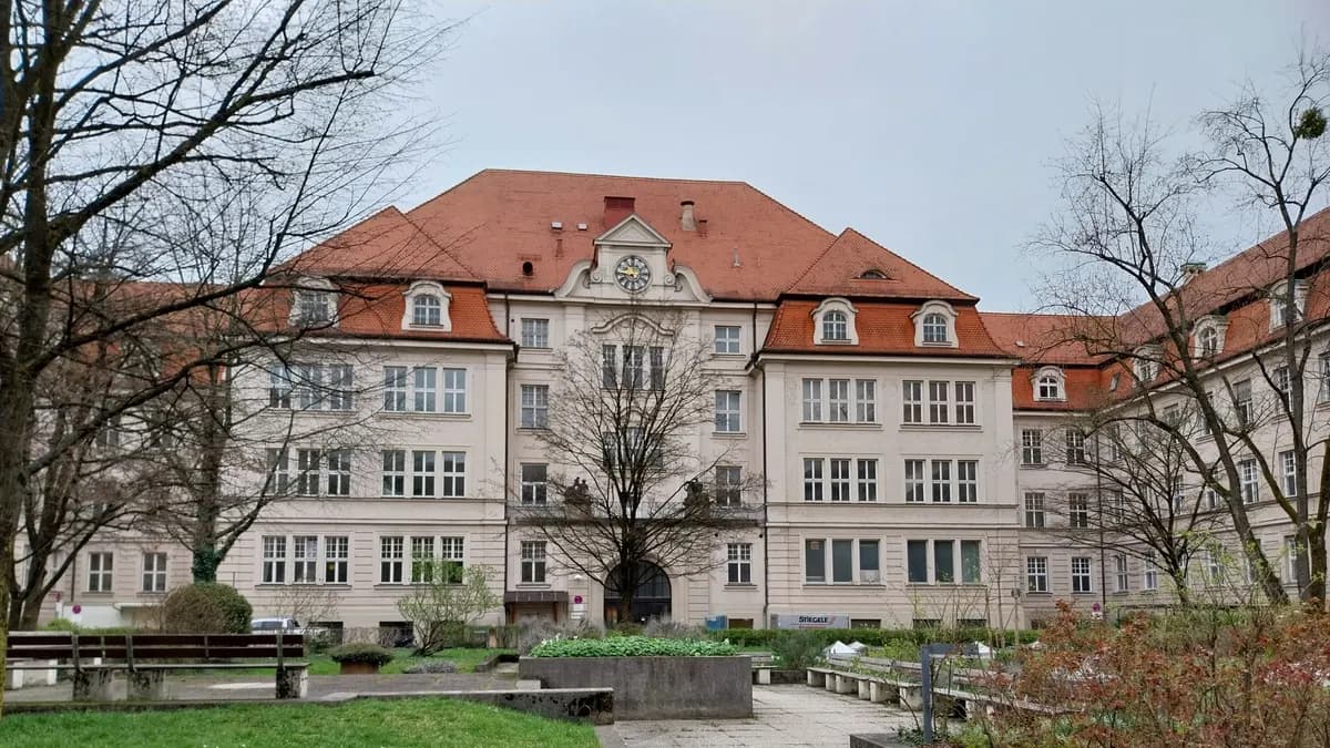 LMU University Hospital eye clinic building on Mathildenstrasse, Munich