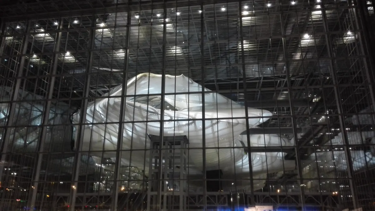 The Cloud (La Nuvola) inside the Roma Convention Center in EUR