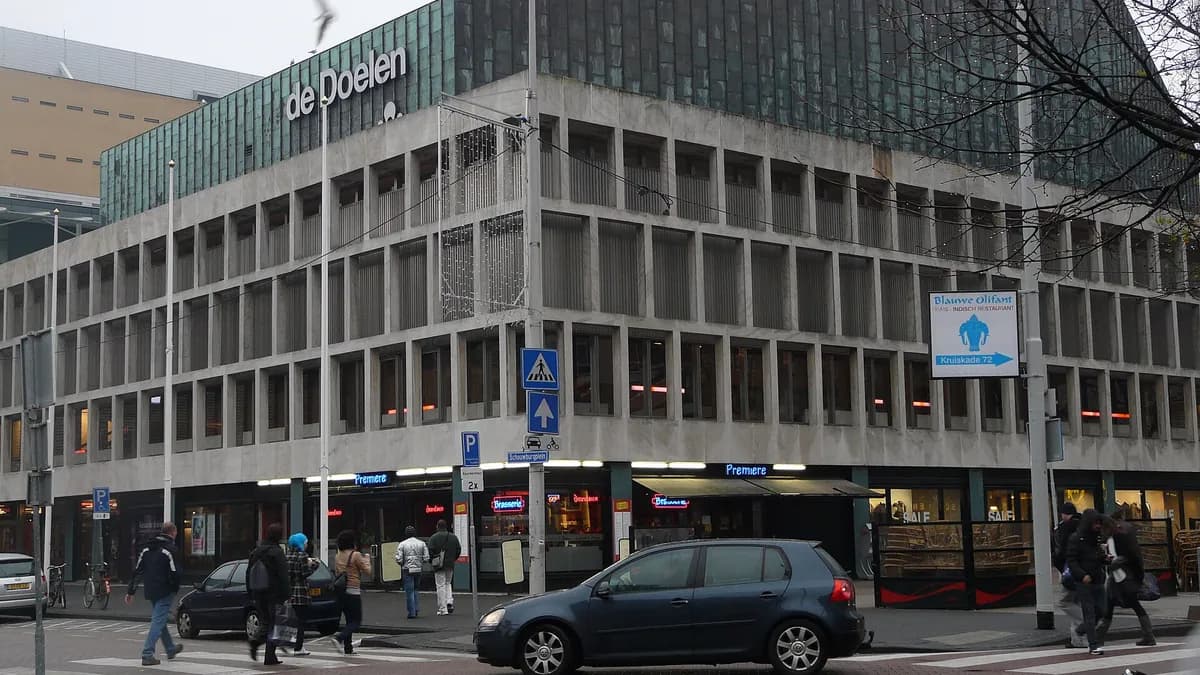 De Doelen concert hall and conference centre on the Schouwburgplein in Rotterdam