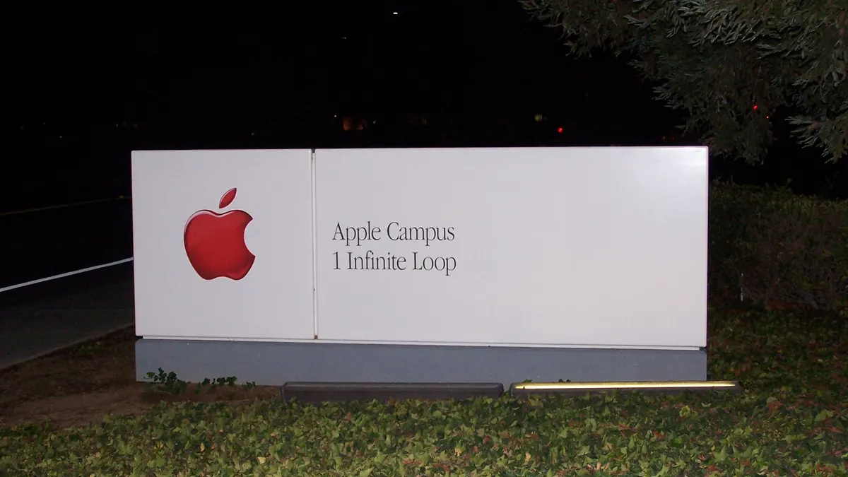 Apple Campus sign at Infinite Loop, Cupertino