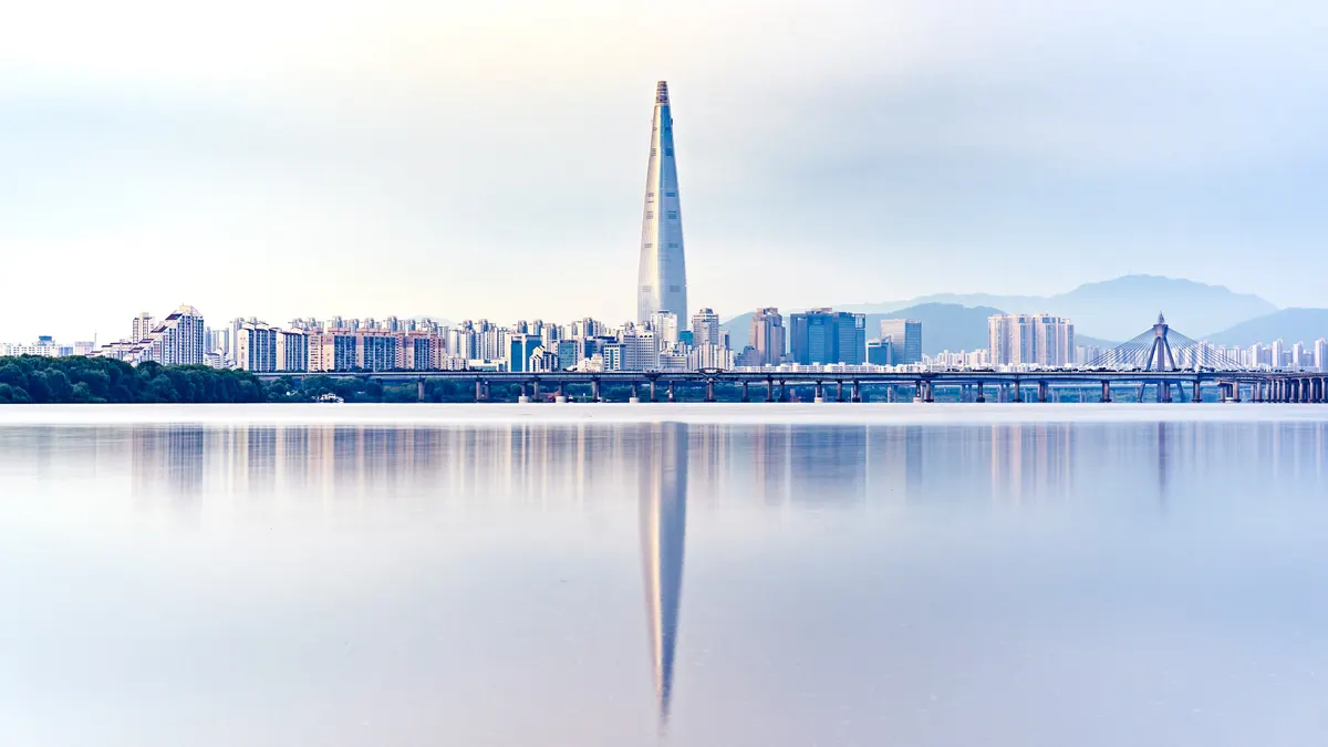 Lotte World Tower across the Han River, Seoul
