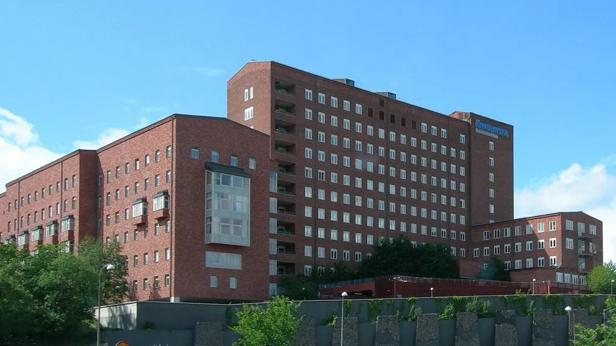 Karolinska University Hospital buildings in Solna, Stockholm