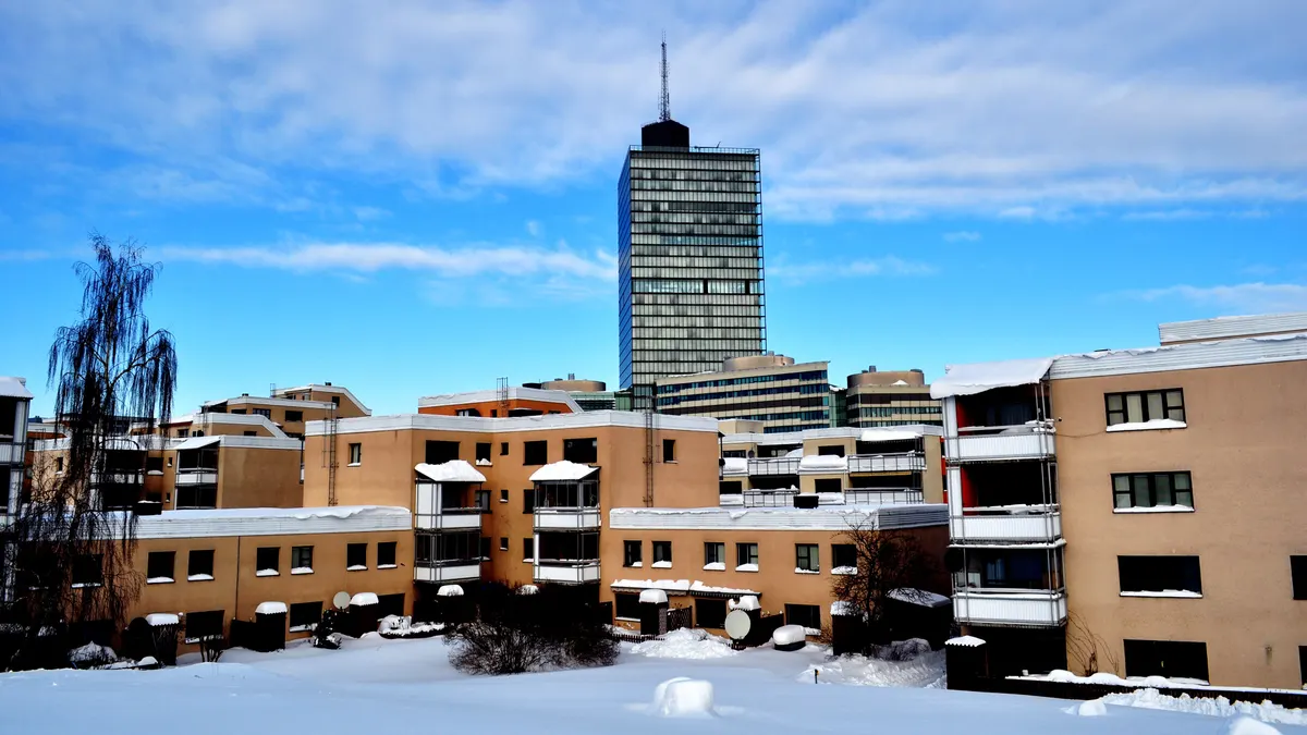 Kista Science Tower in Stockholm's Kista tech district