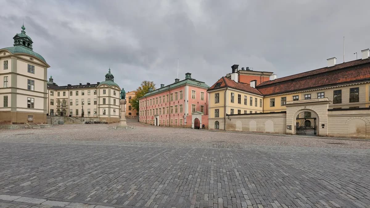 Birger Jarls torg on Riddarholmen, home of the Svea Court of Appeal, Stockholm