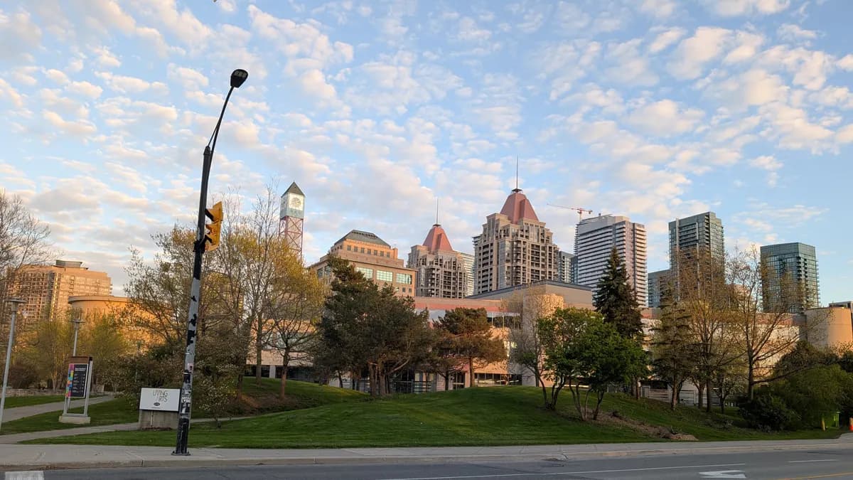 Living Arts Centre and Mississauga City Centre towers