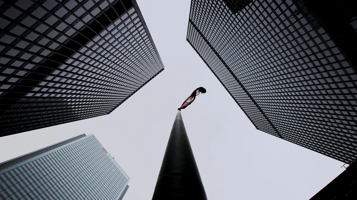 Toronto-Dominion Centre towers in the Bay Street financial district