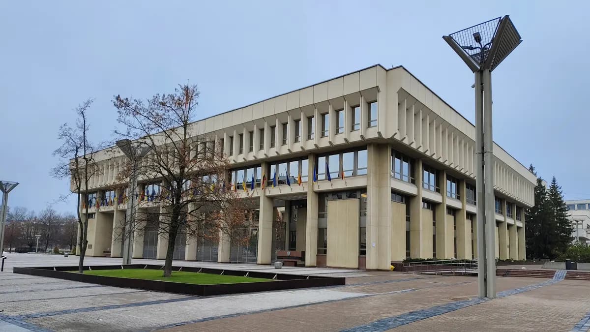 Seimas Palace, the Lithuanian Parliament building, Vilnius