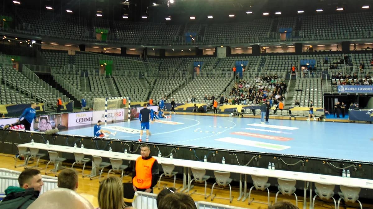 Arena Zagreb during a handball match