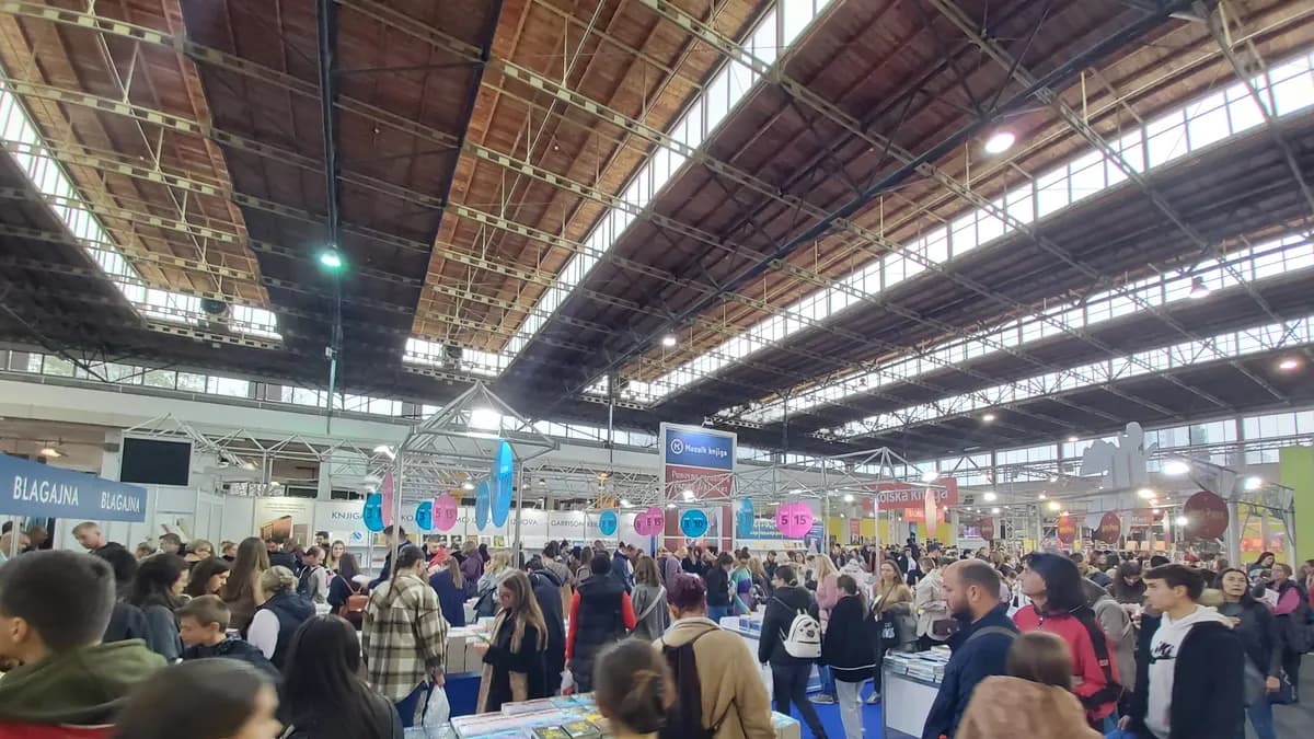 Interliber book fair inside a Zagreb Fair hall