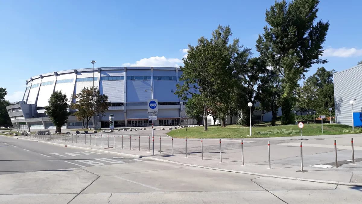Hallenstadion arena next to Messe Zürich in Oerlikon