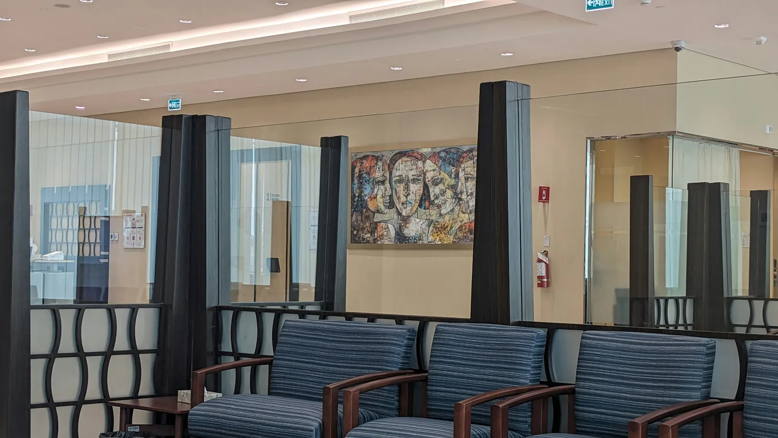 Modern clinic waiting room, representing medical liaison interpreting