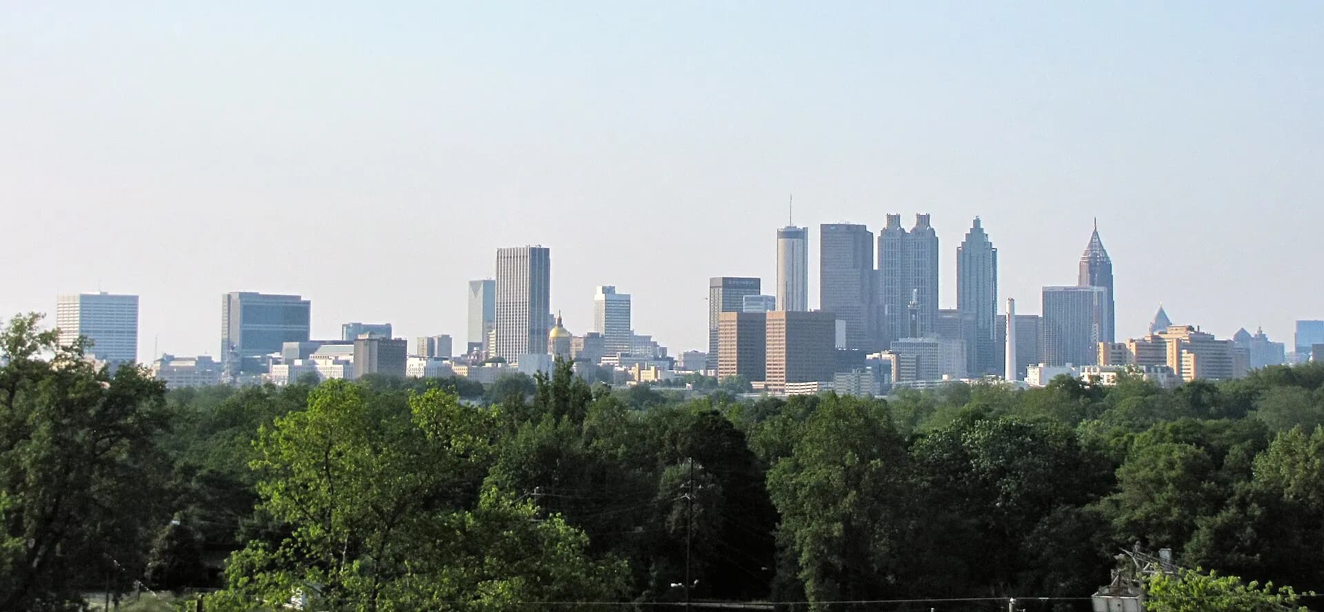 Atlanta downtown skyline panorama