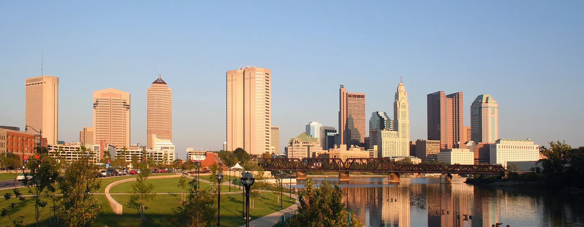Columbus, Ohio skyline panorama