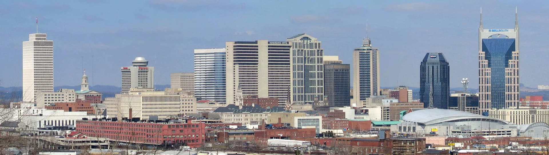 Nashville skyline panorama