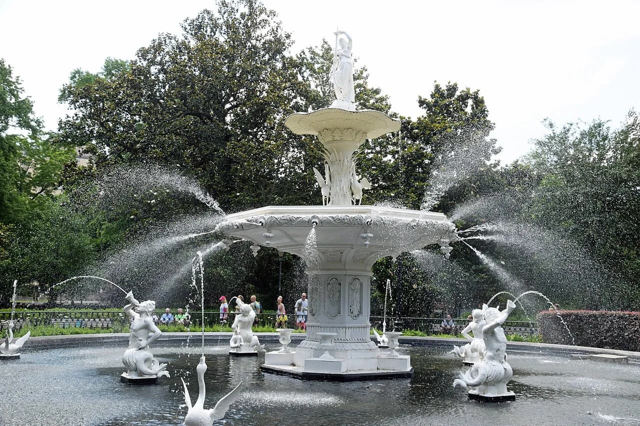 Forsyth Park fountain in Savannah, Georgia