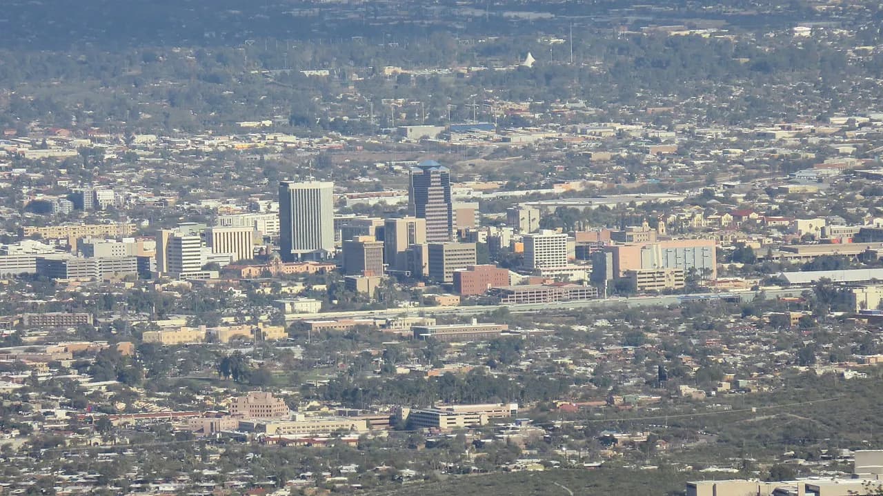 Downtown Tucson skyline view