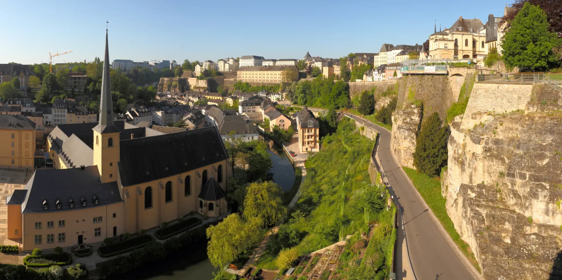 Panoramic view of Luxembourg City