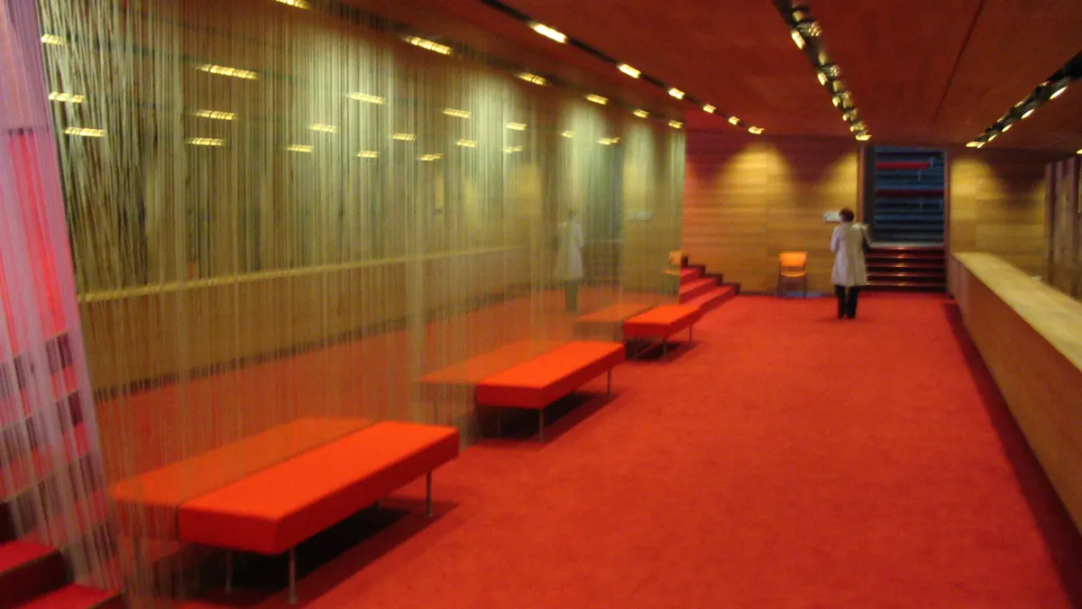 Foyer of Müpa, the Palace of Arts, Budapest