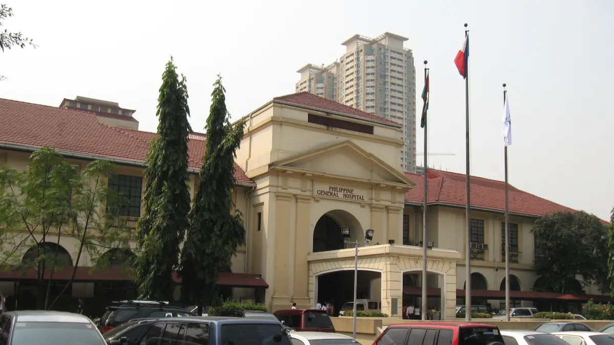 Entrance to the Philippine General Hospital, Manila