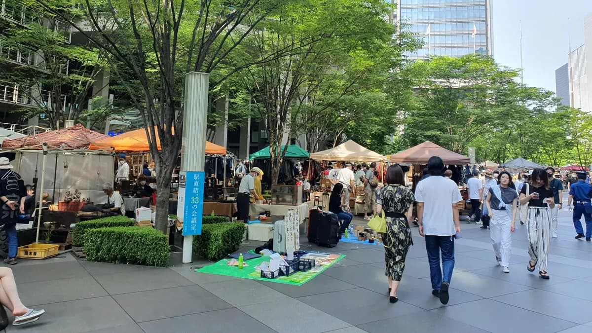 Plaza of the Tokyo International Forum in Yurakucho