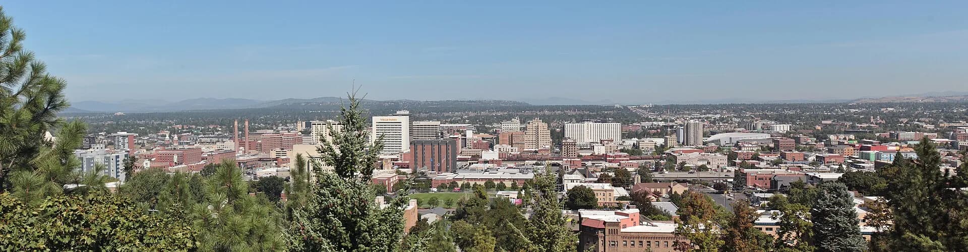 Spokane skyline panorama