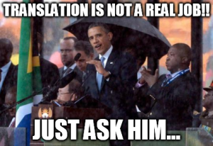 Meme illustrating translator frustrations