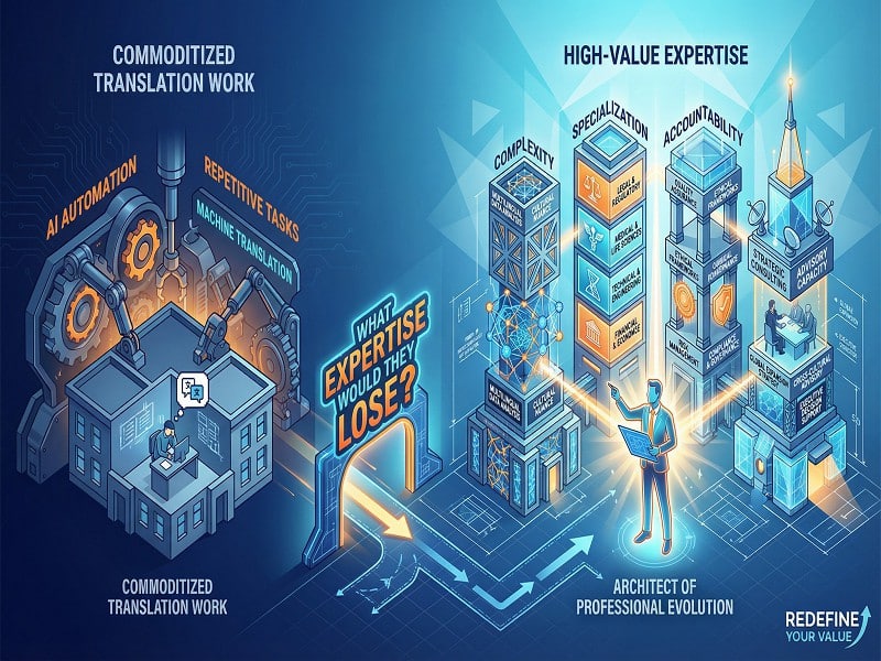 Translator redefining career value in a modern language services market