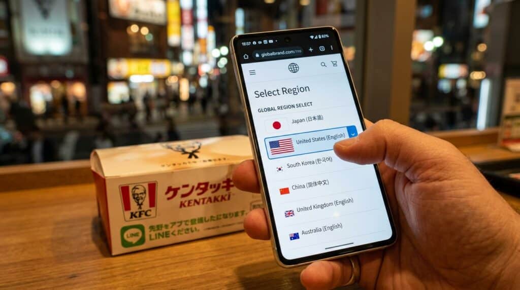 Website localization strategy illustrated through the KFC Japan example