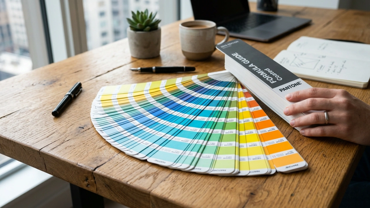 Brand identity color swatch book