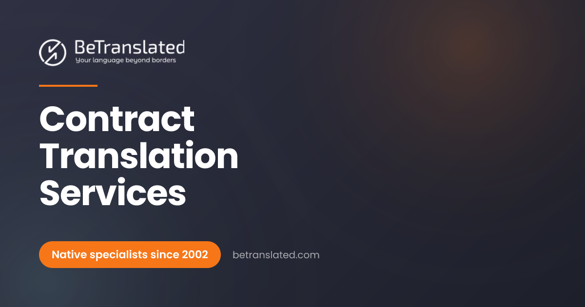 Contract Translation Services | BeTranslated