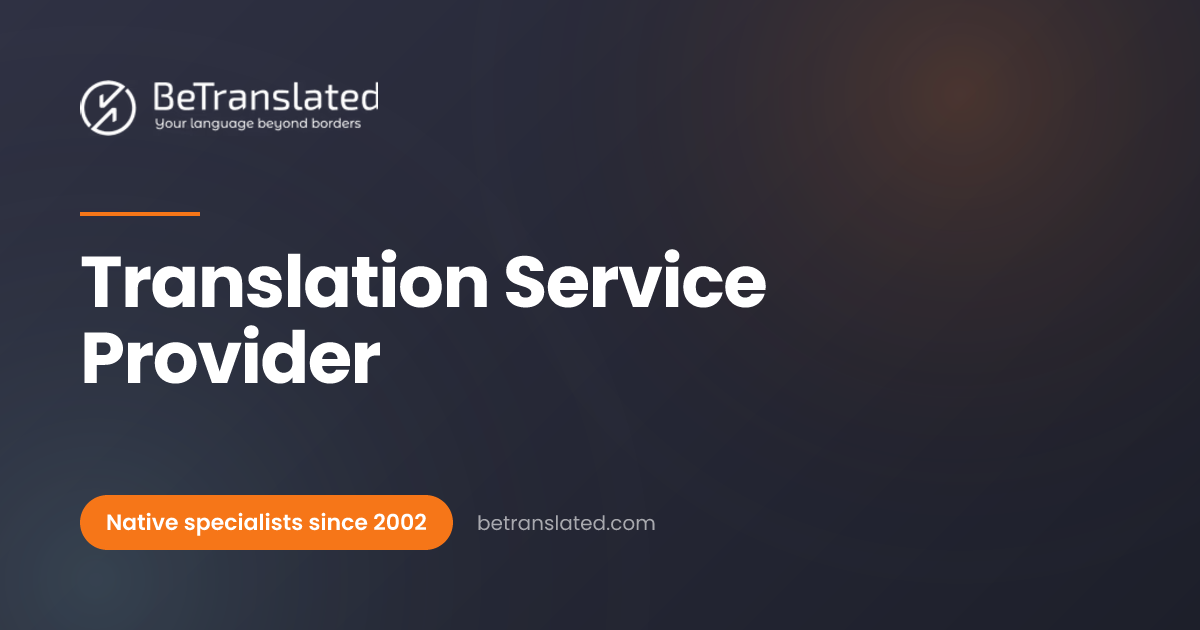 Translation Service Provider | BeTranslated